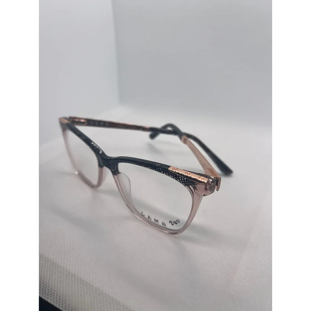 L.A.M.B. LA119 Black & Rose‎ Gold Eyeglasses Frames Designer Eyewear